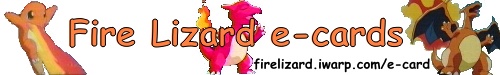 Fire Lizard e-cards